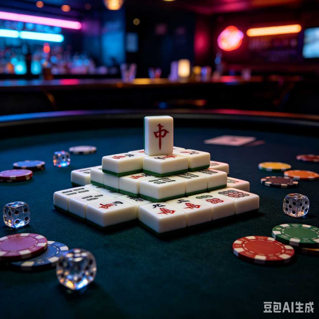 printed logo mahjong set