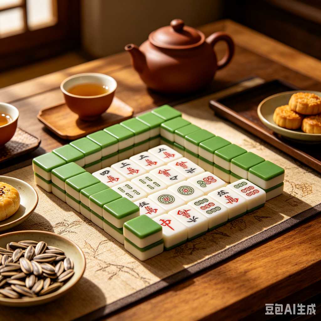 mini mahjong tiles keychain